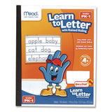 Mead 48122 Learn to Letter Writing Tablet with Raised Ruling, Primary Rule, Orange Cover, (40) 10 x 8 Sheets 2