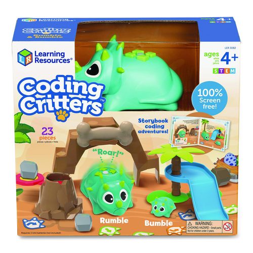 Learning Resources LER3082 Coding Critters: Rumble and Bumble, Grades Pre-K to 3, 23 Pieces