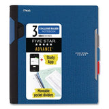 Five Star 06324 advance wirebound notebook, six pockets, 3-subject, medium/college rule, randomly assorted cover color, (150) 11 x 8.5 sheets 2