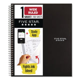 Five Star 930010 Wirebound Notebook, 1-Subject, Wide/Legal Rule, Black Cover, (100) 10. x 8.63 Sheets 2