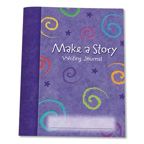 Learning Resources LER3469 Make-a-Story Journal, Manuscript Format, Blue Cover, (32) 9 x 7 Sheets, 10 Journals