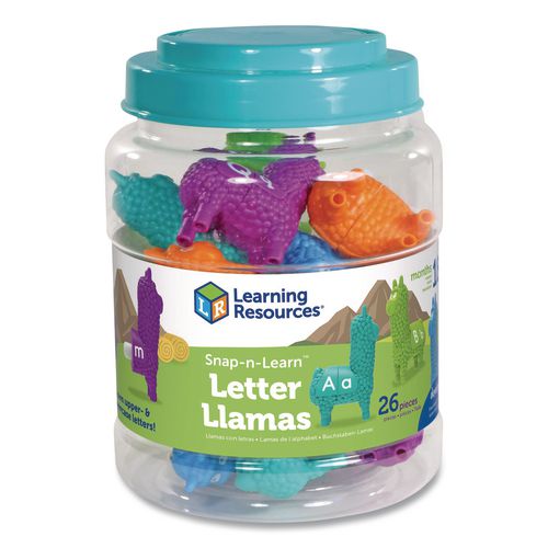Learning Resources LER6713 Snap-n-Learn Letter Llamas, Pre-K, 26 Pieces