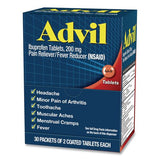 Advil 64008 Ibuprofen Tablets Refill Packs, Two-Pack, 30/Box 2
