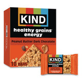 KIND 67075 Healthy Grains Energy Peanut Butter Dark Chocolate Bars, 1.4 oz Bar, 10/Box 2