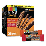 KIND 41891 Thins Peanut Butter Dark Chocolate and Dark Chocolate Cherry Cashew Variety Pack, 0.74 oz Bar, 20/Box 2