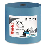 Wypall KCC 41611 X70 Cloths, Jumbo Roll, 12.4 x 12.2, Blue, 870/Roll 2