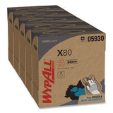 Wypall 05930 X80 Cloths With Hydroknit, 9.1 X 16.8, Red, Pop-Up Box, 80/box, 5 Box/carton 2