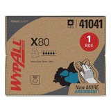 Wypall 41041 X80 Cloths, Brag Box, Hydroknit, Blue, 11.1 X 16.8, 160 Wipers/carton 2