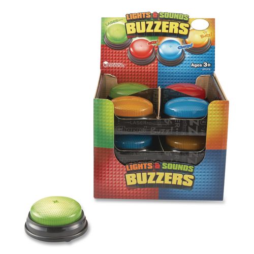 Learning Resources LER3779 Lights and Sounds Buzzers, Ages 3 and Up, 12 Buzzers