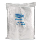 Bagco MGP MGZ2P1013 Zippit Resealable Bags, 2 Mil, 10" X 13", Clear, 1,000/carton 2