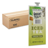 Flavia 48049 The Bright Tea Co. Iced Green Tea with Honey Freshpack, Green with Honey, 0.11 oz Pouch, 100/Carton 2
