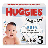 Huggies 56456 Snug and Dry Diapers, Size 3, 16 lbs to 28 lbs, 168/Carton 2