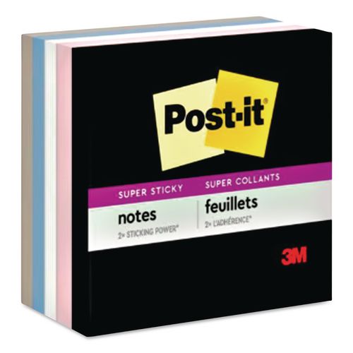 Post-IT Notes Super Sticky 654-5SSNE Pads in Simply Serene Colors, 3 x 3, 90 Sheets/Pad, 5 Pads/Pack 2