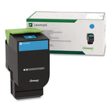 Lexmark 70C1HC0 70c1hc0 Return Program High-Yield Toner, 3,000 Page-Yield, Cyan 2