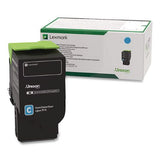 Lexmark 80C1SC0 80c1sc0 Return Program Toner, 2,000 Page-Yield, Cyan 2