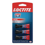Loctite 1710908 Super Glue, 0.11 Oz, Dries Clear, 3/pack 2