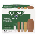 Curad CUR0800RB Variety Pack Assorted Bandages, 200/box 2