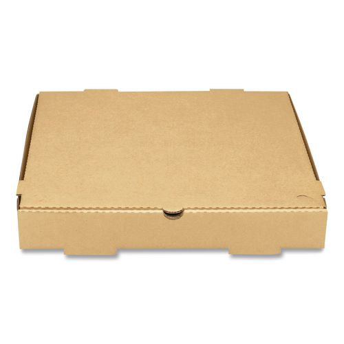 Karat FP-PBF14K Corrugated Pizza Box, 14 x 14 x 2, Kraft, Cardboard, 50/Carton