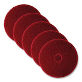 3M 5100 Low-Speed Buffer Floor Pads 5100, 14" Diameter, Red, 5/carton 2