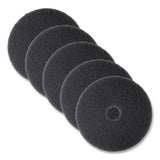3M 7300 Low-Speed High Productivity Floor Pads 7300, 17" Diameter, Black, 5/carton 2