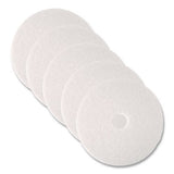 3M 4100 Low-Speed Super Polishing Floor Pads 4100, 27" Diameter, White, 5/carton 2