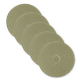3M 5000 Low-Speed Topline Autoscrubber Floor Pads 5000, 20" Diameter, Green/amber, 5/carton 2