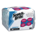 Scotch-Brite Professional 3000CC Power Sponge, 2.8 X 4.5, 0.6" Thick, Blue/teal, 5/pack 2