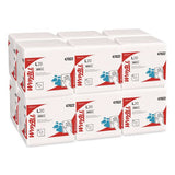 Wypall KCC 47022 L20 Towels, 1/4 Fold, 4-Ply, 12 1/5 X 13, White, 68/pack, 12/carton 2