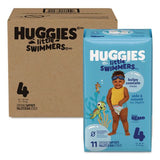 Huggies 18342 Little Swimmers, Size 4, Baby Weight 24 lbs to 34 lbs, Blue, 11/Pack, 8 Packs/Carton 2