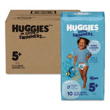 Huggies 18345 Little Swimmers, Size 5-6, Baby Weight 32 lbs and Up, Blue, 10/Pack, 8 Packs/Carton 2