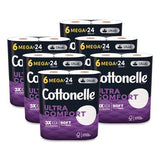 Cottonelle 55707 Ultra ComfortCare Toilet Paper, Soft Tissue, Mega Rolls, Septic Safe, 2-Ply, White, 284/Roll, 6 Rolls/Pack, 36 Rolls/Carton 2