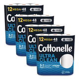 Cottonelle 55489 Ultra CleanCare Toilet Paper, Strong Tissue, Mega Rolls, Septic Safe, 1-Ply, White, 284/Roll, 12 Rolls/Pack, 48 Rolls/Carton 2