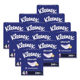 Kleenex 54308 Ultra Soft Facial Tissue, 3-Ply, White, 60 Sheets/Box, 4 Boxes/Pack, 3 Packs/Carton 2