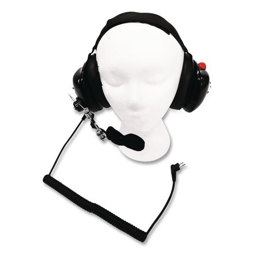 Maxon ATA-890X Dual Muff Binaural Over The Head Headset, Black