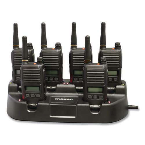 Maxon ATJA-6110S Six Unit Charging Station, Black