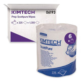 Kimtech 6193 SCOTTPURE Critical Task, Center-Pull Roll Jr., 7 x 7, White, 225/Roll, 6/Carton 2