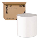 Wypall KCC 05796 L40 Towels, Center-Pull, 10 X 13 1/5, White, 200/roll, 2/carton 2