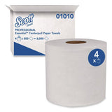 Scott 1010 Essential Center-Pull Towels, Absorbency Pockets, 2-Ply, 8 x 15, White, 500/Roll, 4 Rolls/Carton 2
