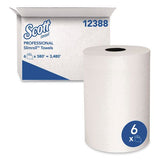 Scott 12388 Slimroll Towels, Absorbency Pockets, 8" x 580 ft, White, 6 Rolls/Carton 2
