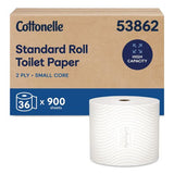 Cottonelle 53862 Clean Care Bathroom Tissue, Septic Safe, 2-Ply, White, 900 Sheets/Roll, 36 Rolls/Carton 2