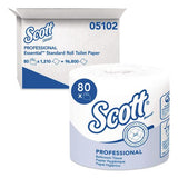 Scott 5102 Essential Standard Roll Bathroom Tissue For Business, Septic Safe, 1-Ply, White, 1,210 Sheets/Roll, 80 Rolls/Carton 2