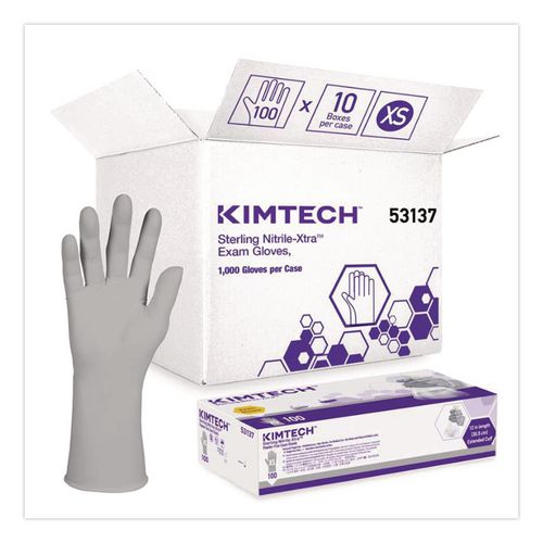 Kimtech 53137 Sterling* Nitrile Gloves, Xs, 12 In Length 2