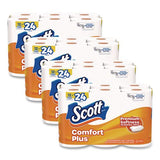 Scott 47618 ComfortPlus Toilet Paper, Double Roll, Bath Tissue, Septic Safe, 1-Ply, White, 231 Sheets/Roll, 12 Rolls/Pack, 4 Packs/Carton 2