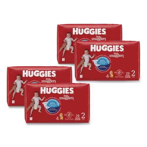 Huggies 49697 Little Snugglers Baby Diapers, Size 2, 12 lbs to 18 lbs, Disney Design, 29 Diapers/Pack, 4 Packs/Carton