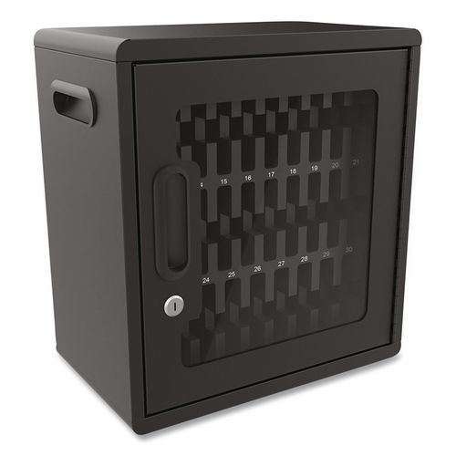 Luxor CHZZ001 Cell Guard 30-Bay Cabinet for 32 Devices, 14.96 x 16.14 x 8.98, Black