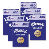 Kleenex 54315 Ultra Soft Facial Tissue, 3-Ply, White, 120 Sheets/Box, 4 Boxes/Pack, 6 Packs/Carton 2