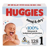 Huggies 56432 Snug and Dry Diapers, Size 1, 8 lbs to 14 lbs, 108/Carton 2