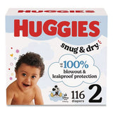 Huggies 56433 Snug and Dry Diapers, Size 2, 12 lbs to 18 lbs, 100/Carton 2