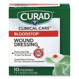 Curad CUR0055 Bloodstop Sterile Hemostat Gauze Pad, 1 X 1, 10/box 2