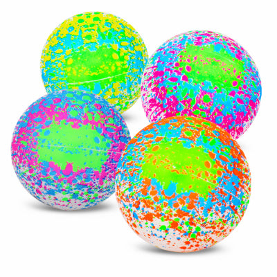 Ball Bounce & Sport Inc. 54-6485PDQ 6" Neon Splatter Ball